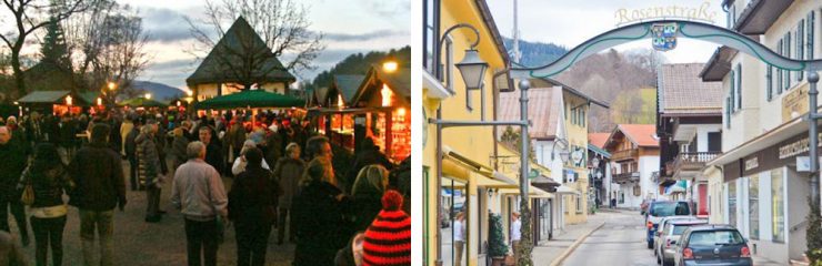 Auf dem Adventszauber tummeln sich die Leute - in der Rosenstraße dagegen bleibt es ruhig 