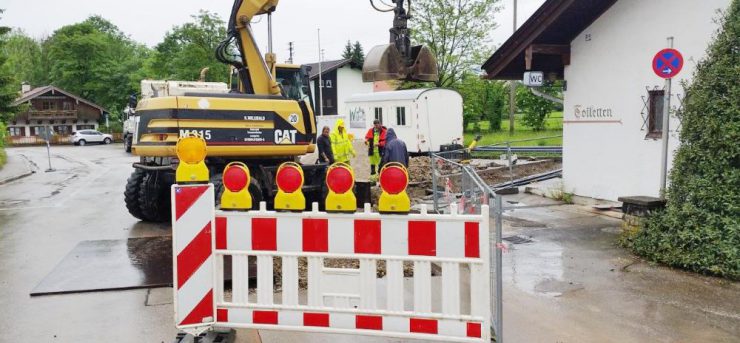 Am Dourdanplatz in Bad Wiessee beginnen jetzt die ersten Arbeiten ... 