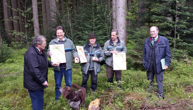 Heute wurde drei Privatwaldförstern die Karl-Geyar-Medaille verliehen 